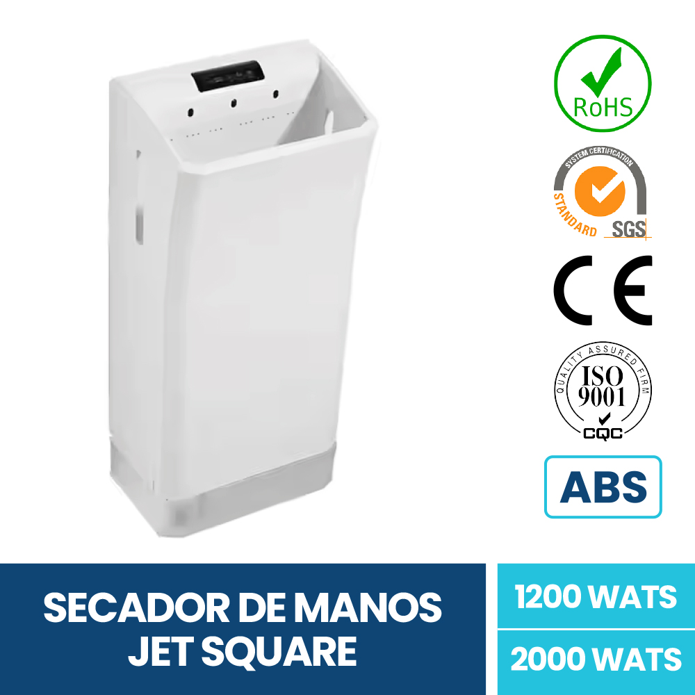 Seca manos elétrico de aire Jet Square Seca manos elétrico de aire Jet Square, secadora de manos , secador de manos