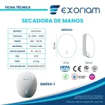 Secadora de Manos Velti Dryer, Secadora de manos Exoriam, Secador de manos WorldRyer