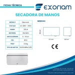 Diseño compacto Exoriam Diamond, resistente y eficiente para uso diario
